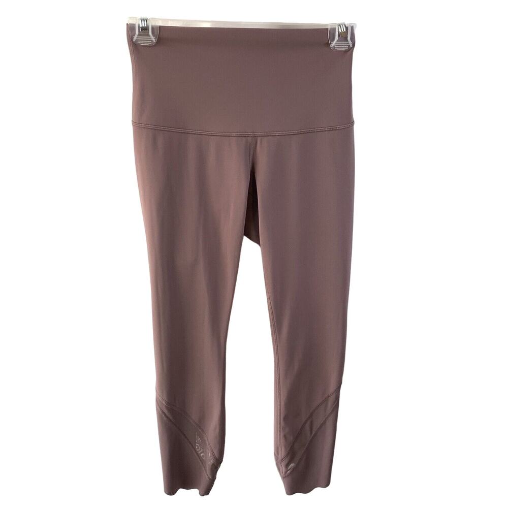 Lululemon Wunder Under Crop Leggings Womens 2‎ 23" Inseam Roll Down Scallop Hem